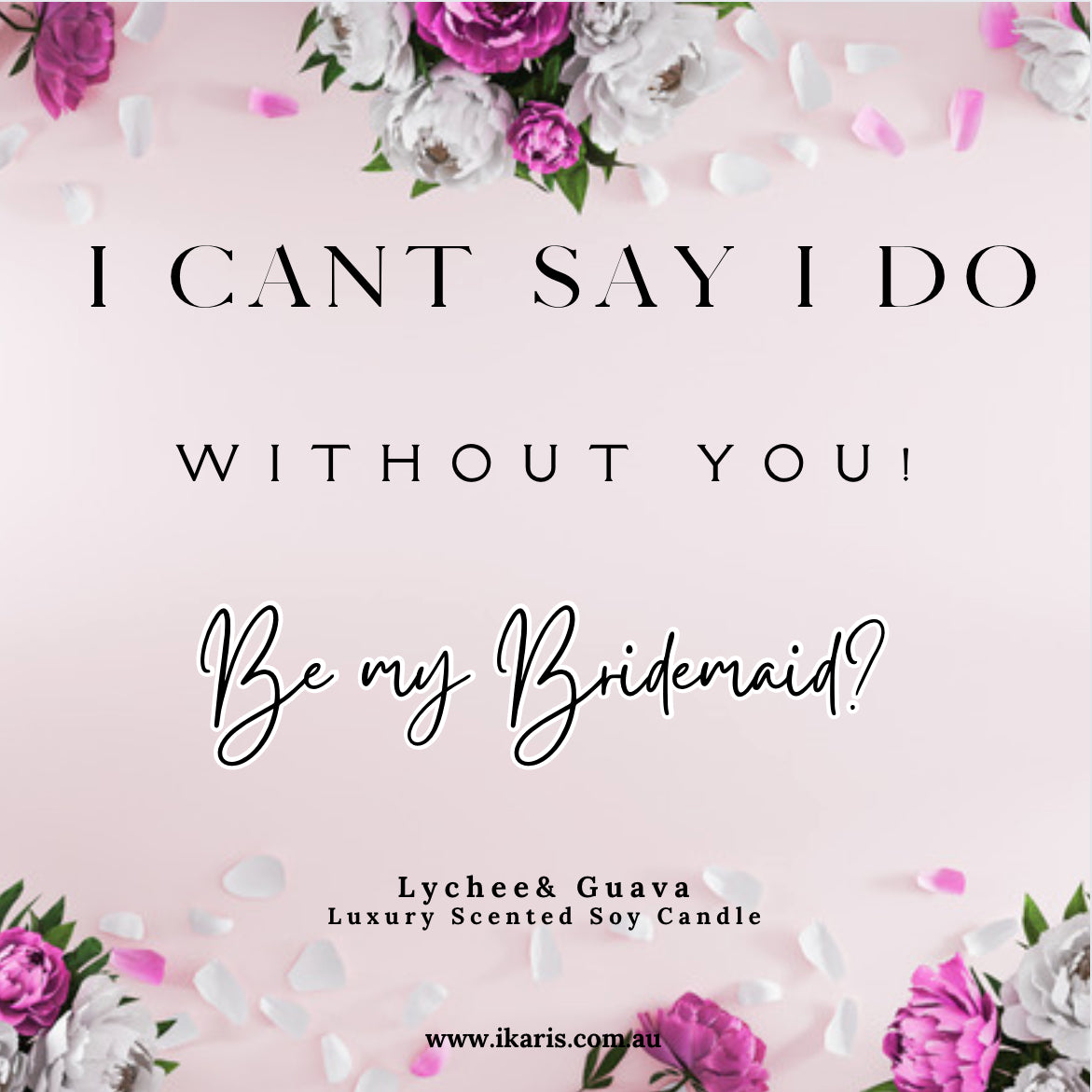 Bridal Party Proposal Candles