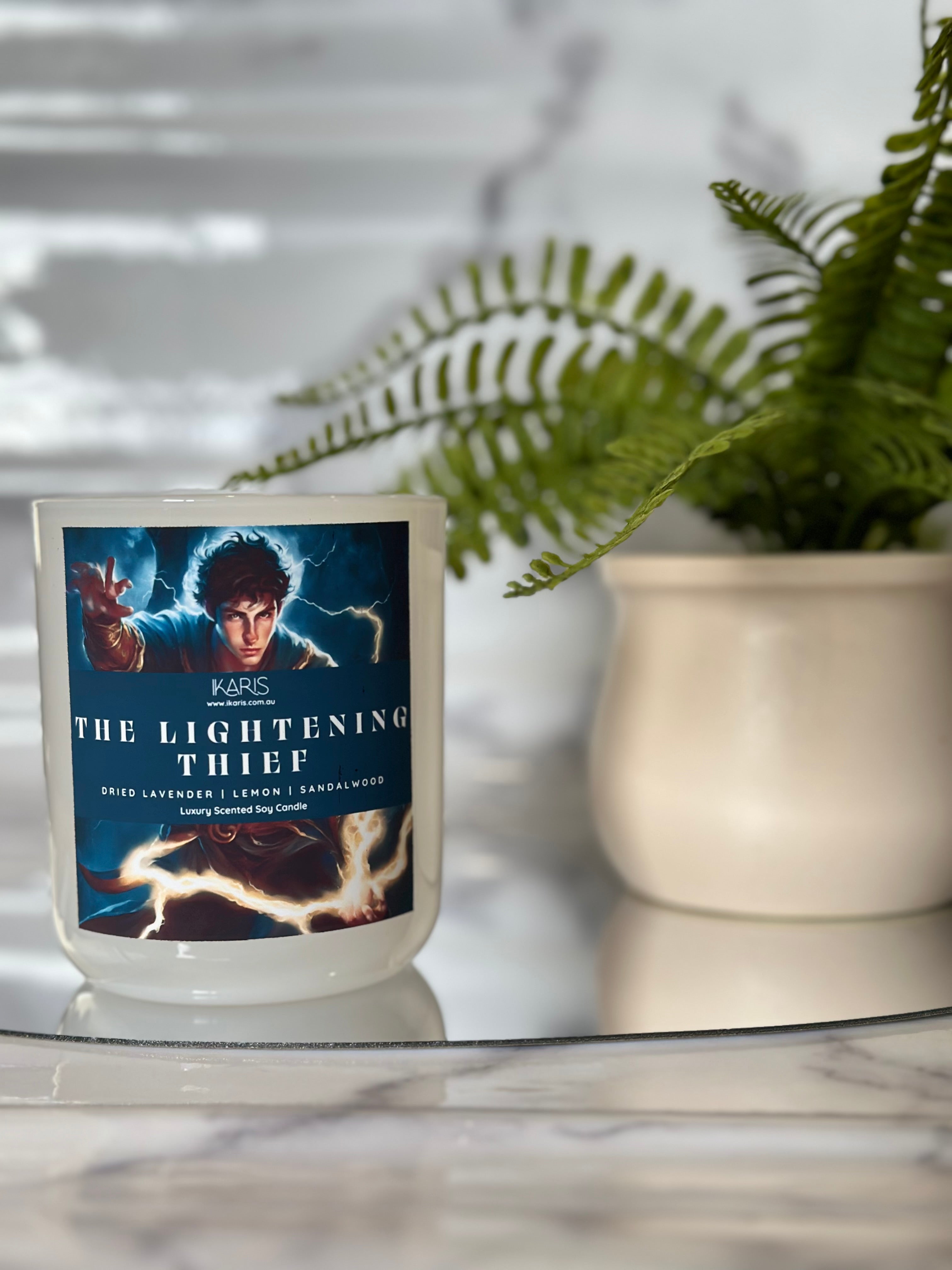 The Lightening Thief Candle