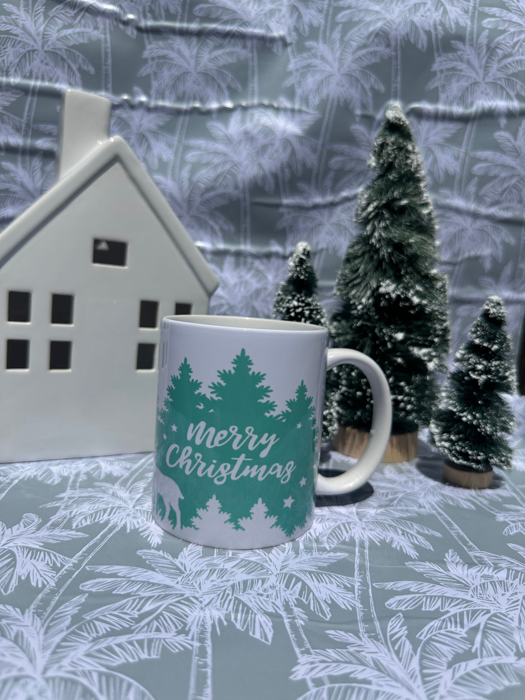 Winter Wonderland Teal Mug
