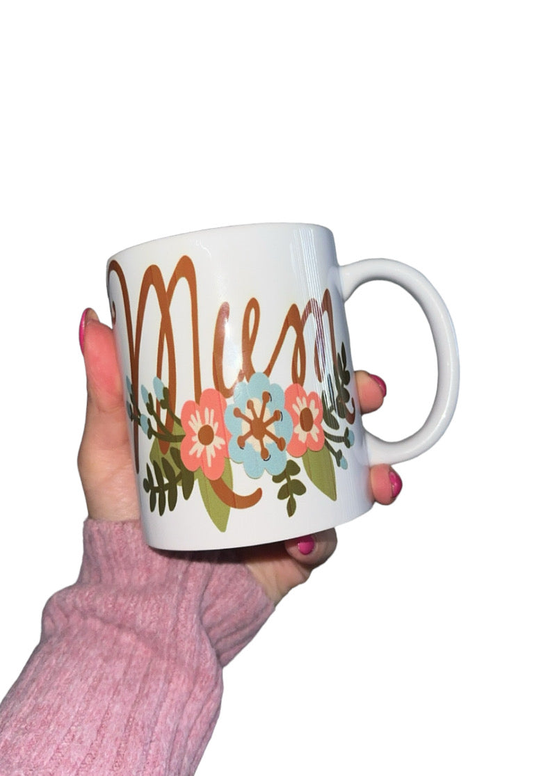 Floral Mum Coffee Mug