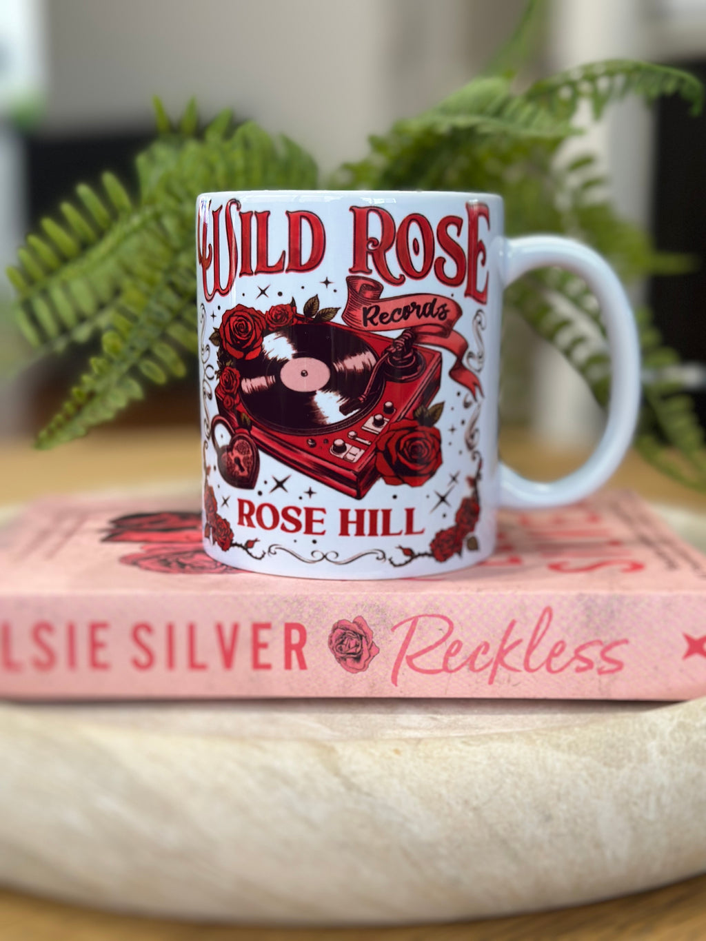 Wild Rose Records Bookish Coffee Mug