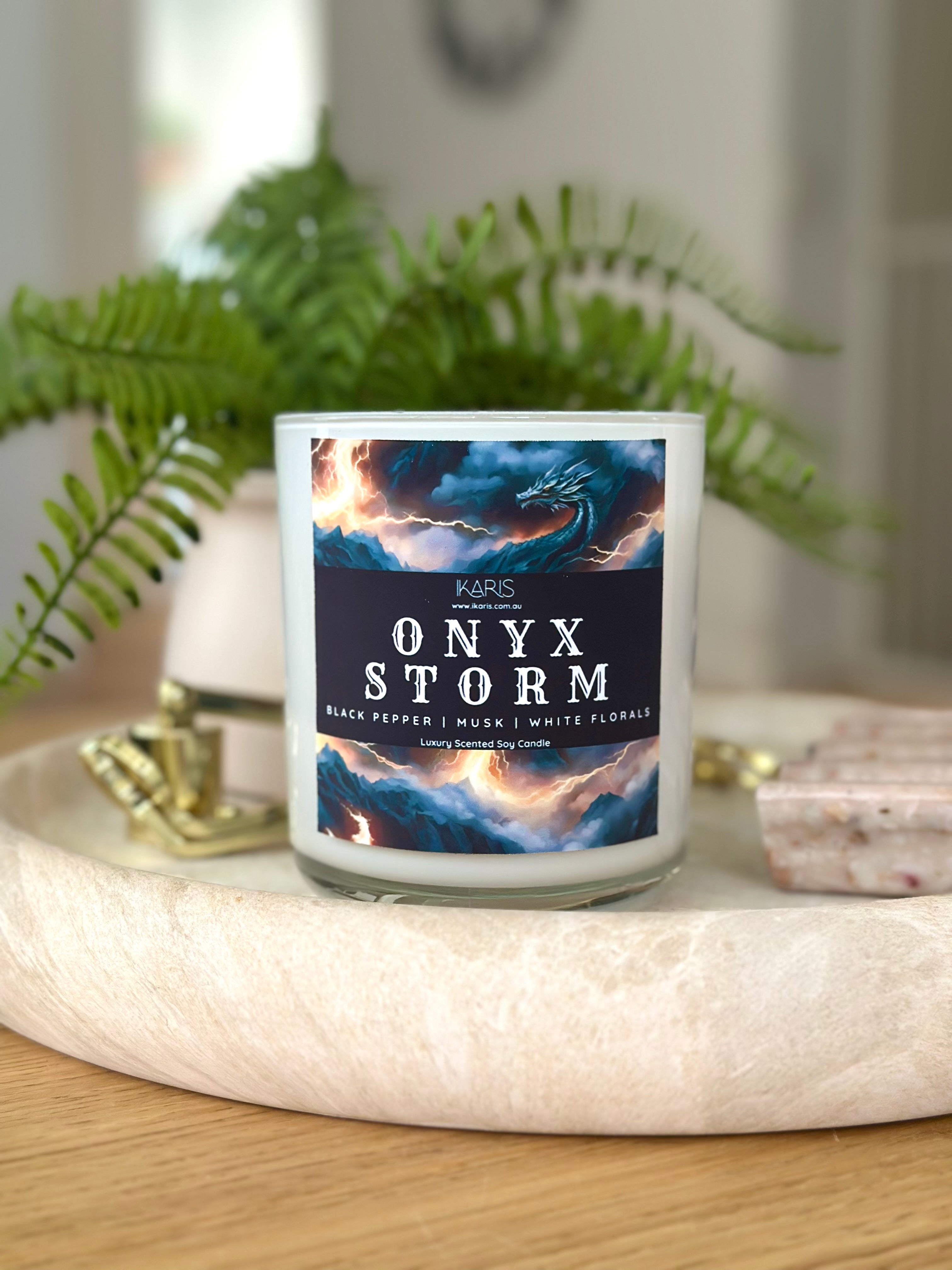 Onyx Storm Candle