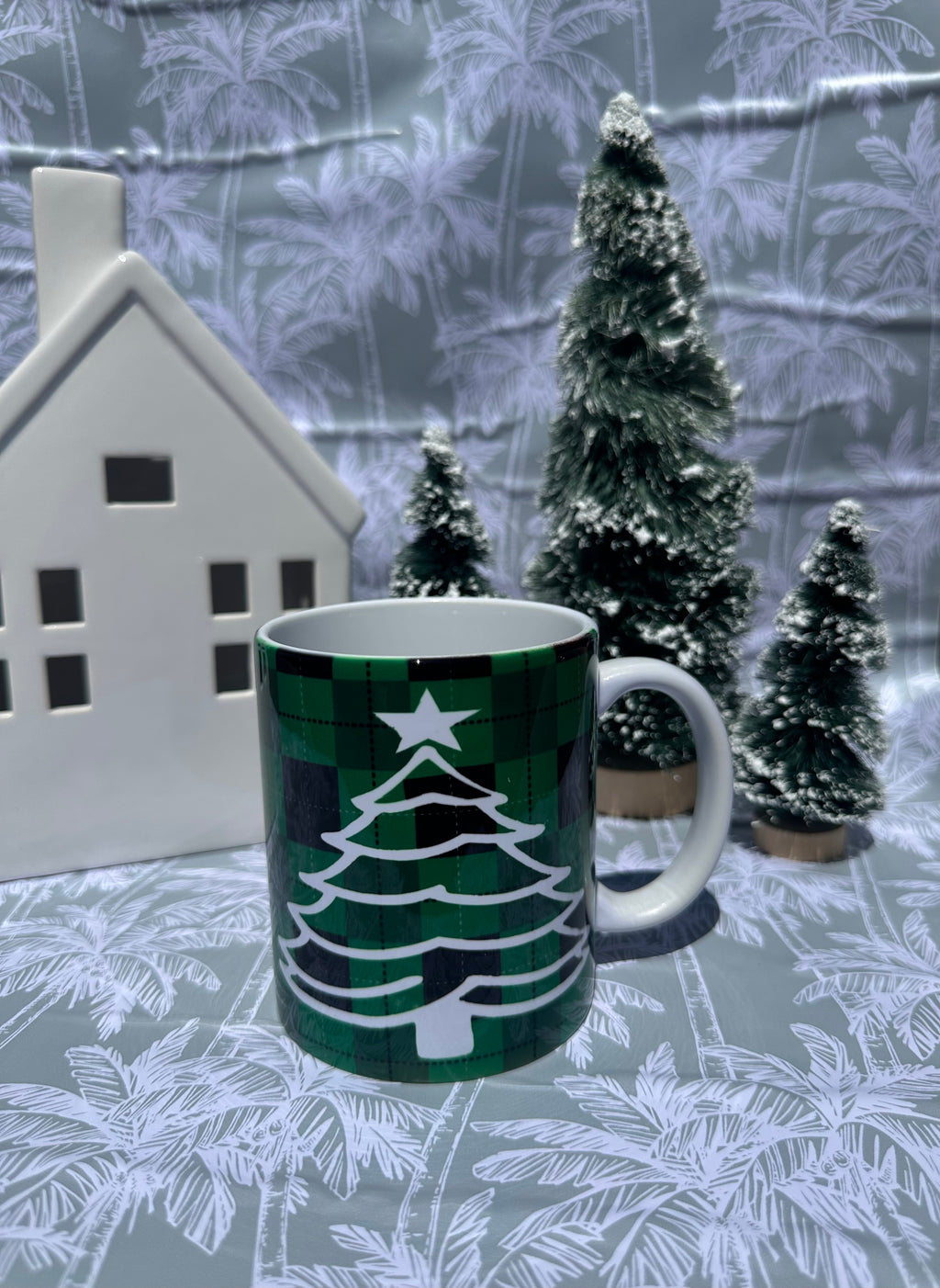 Retro Green Christmas Mug