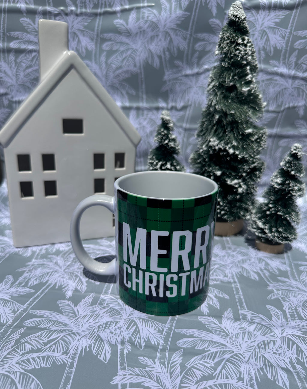 Retro Green Christmas Mug