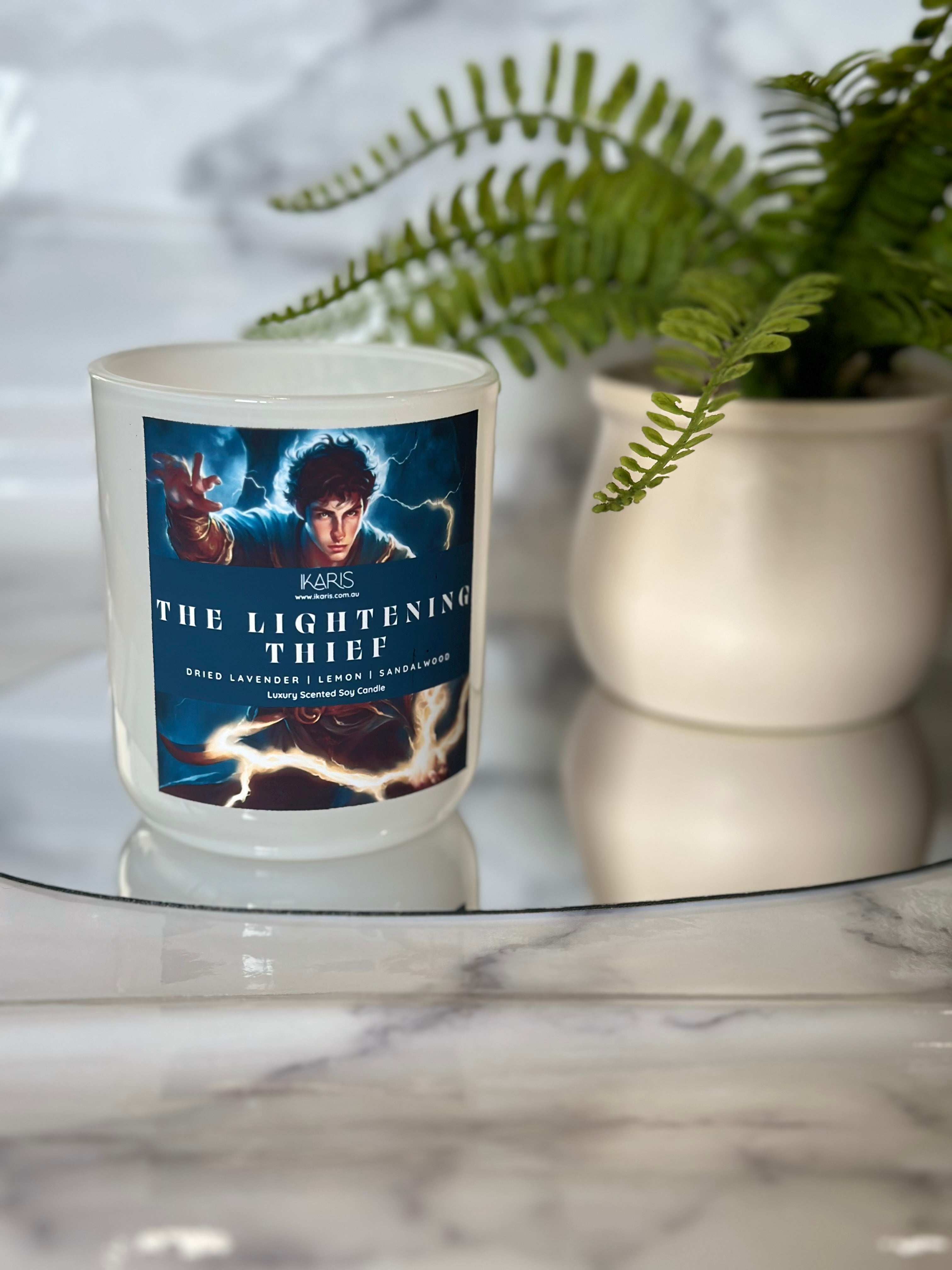The Lightening Thief Candle