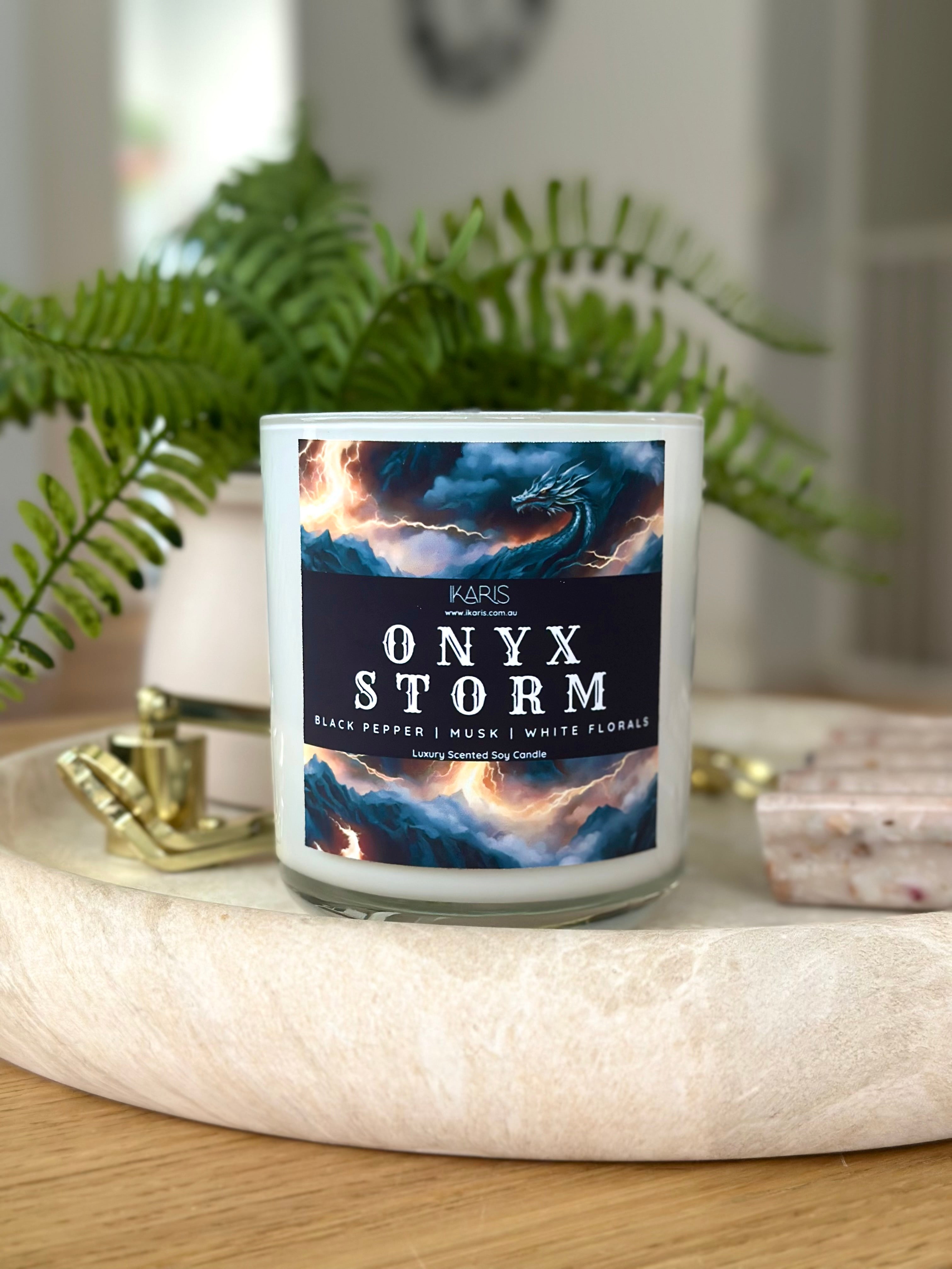 Onyx Storm Candle