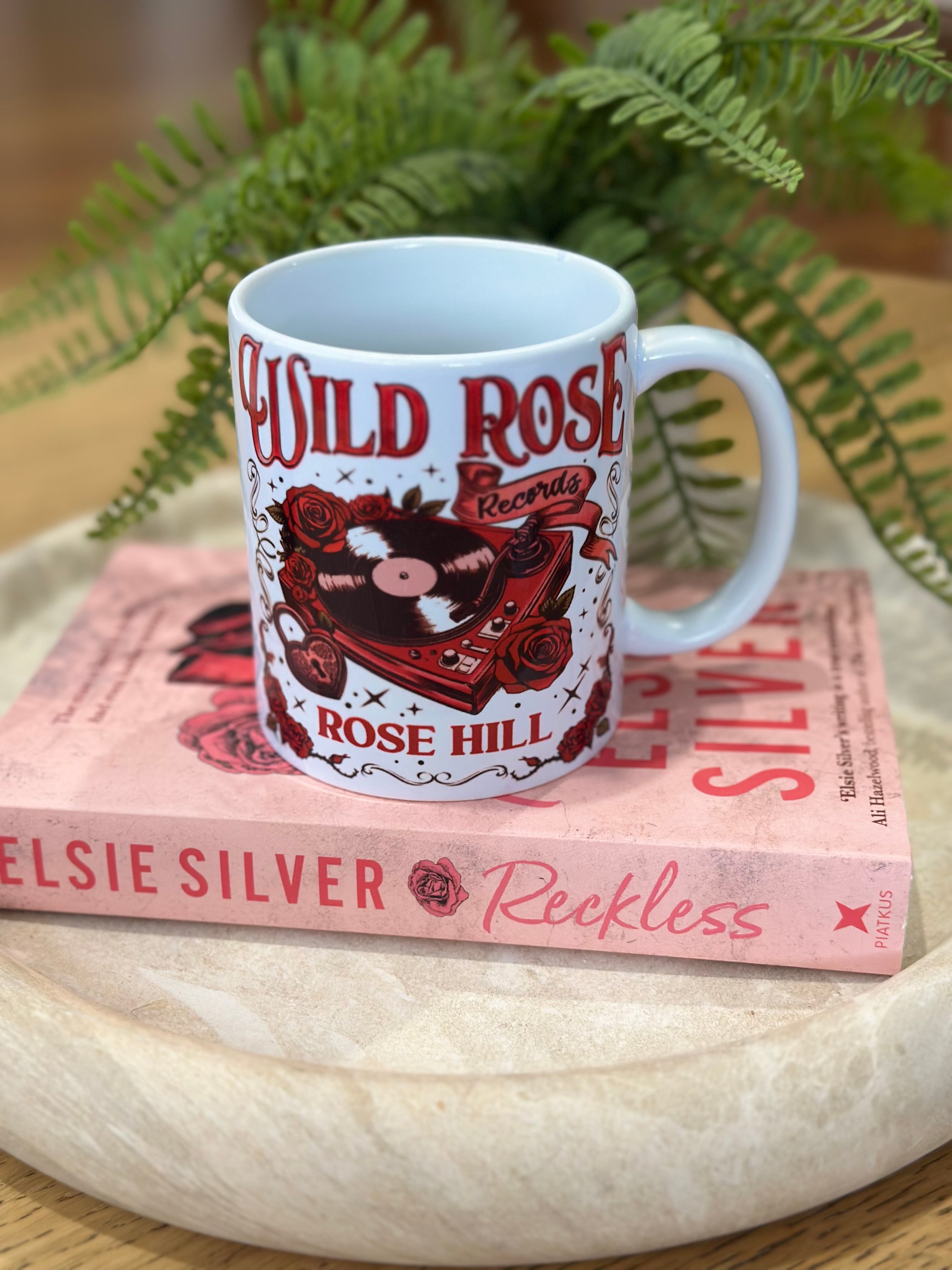 Wild Rose Records Bookish Coffee Mug