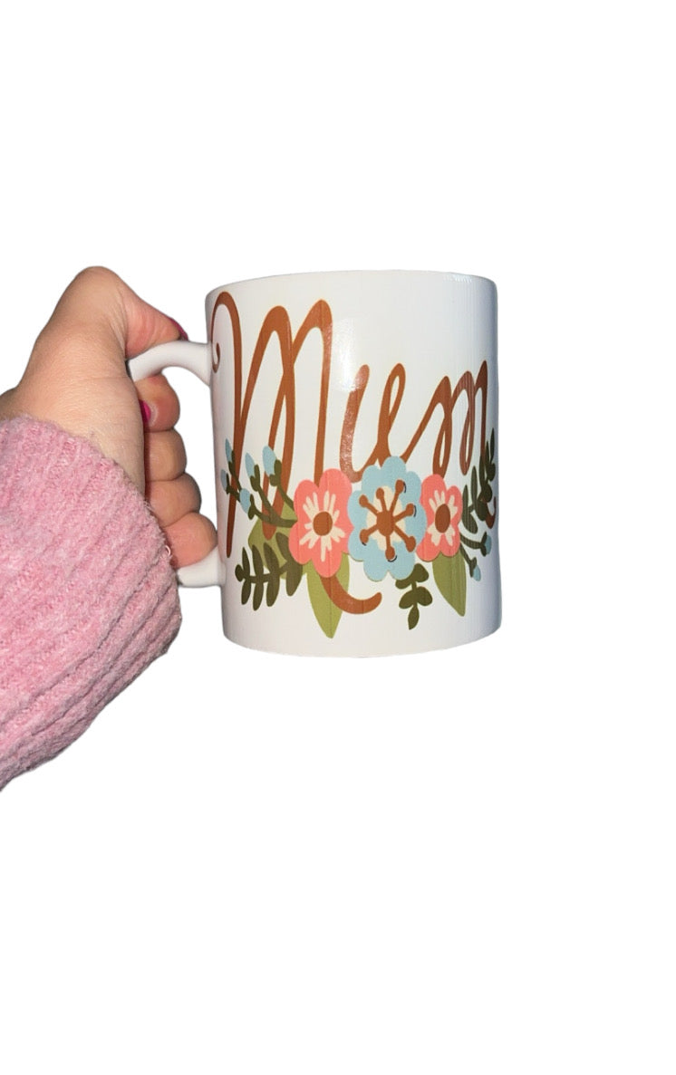 Floral Mum Coffee Mug