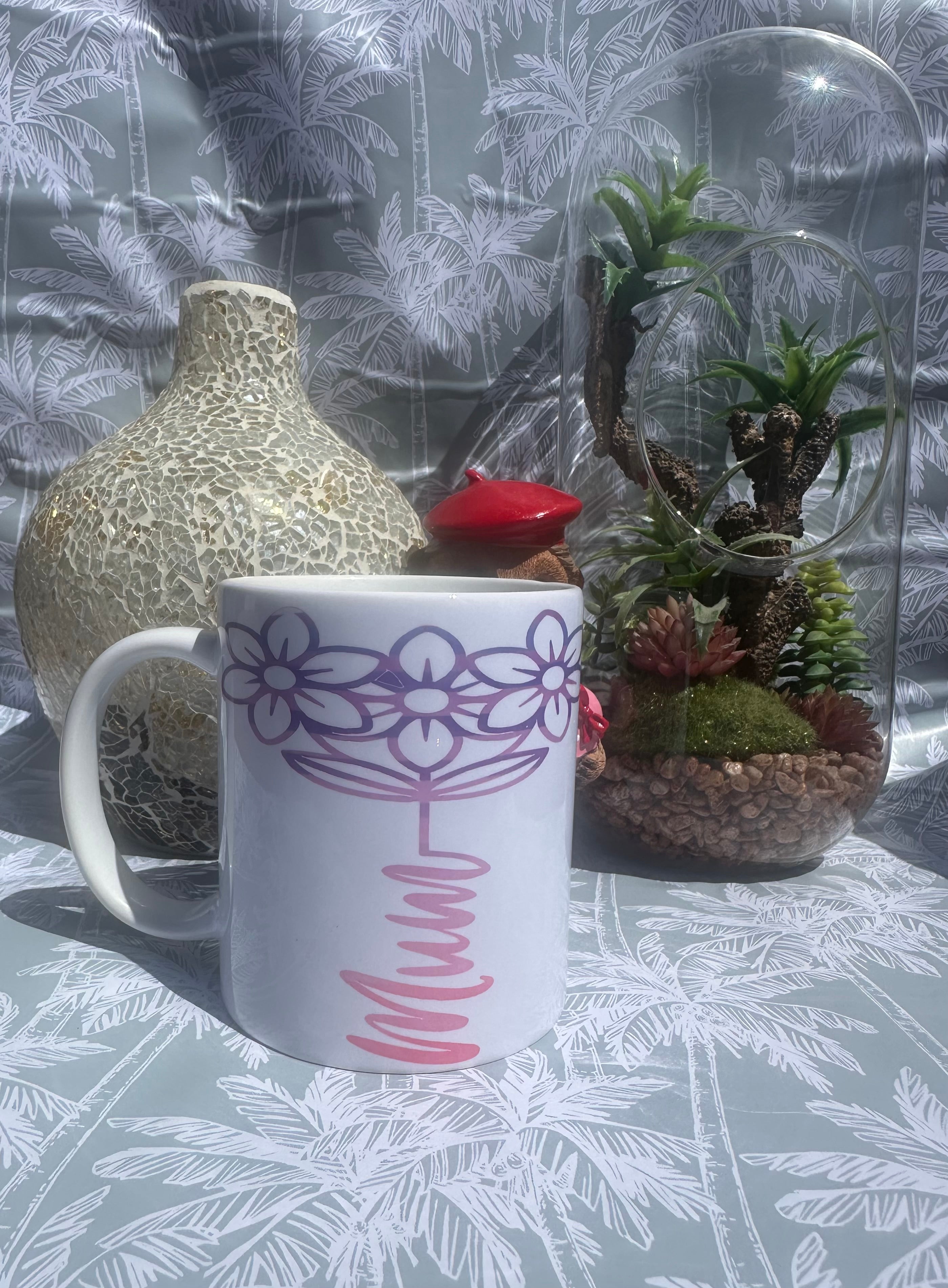 Mum Pastel Heart Coffee Mug