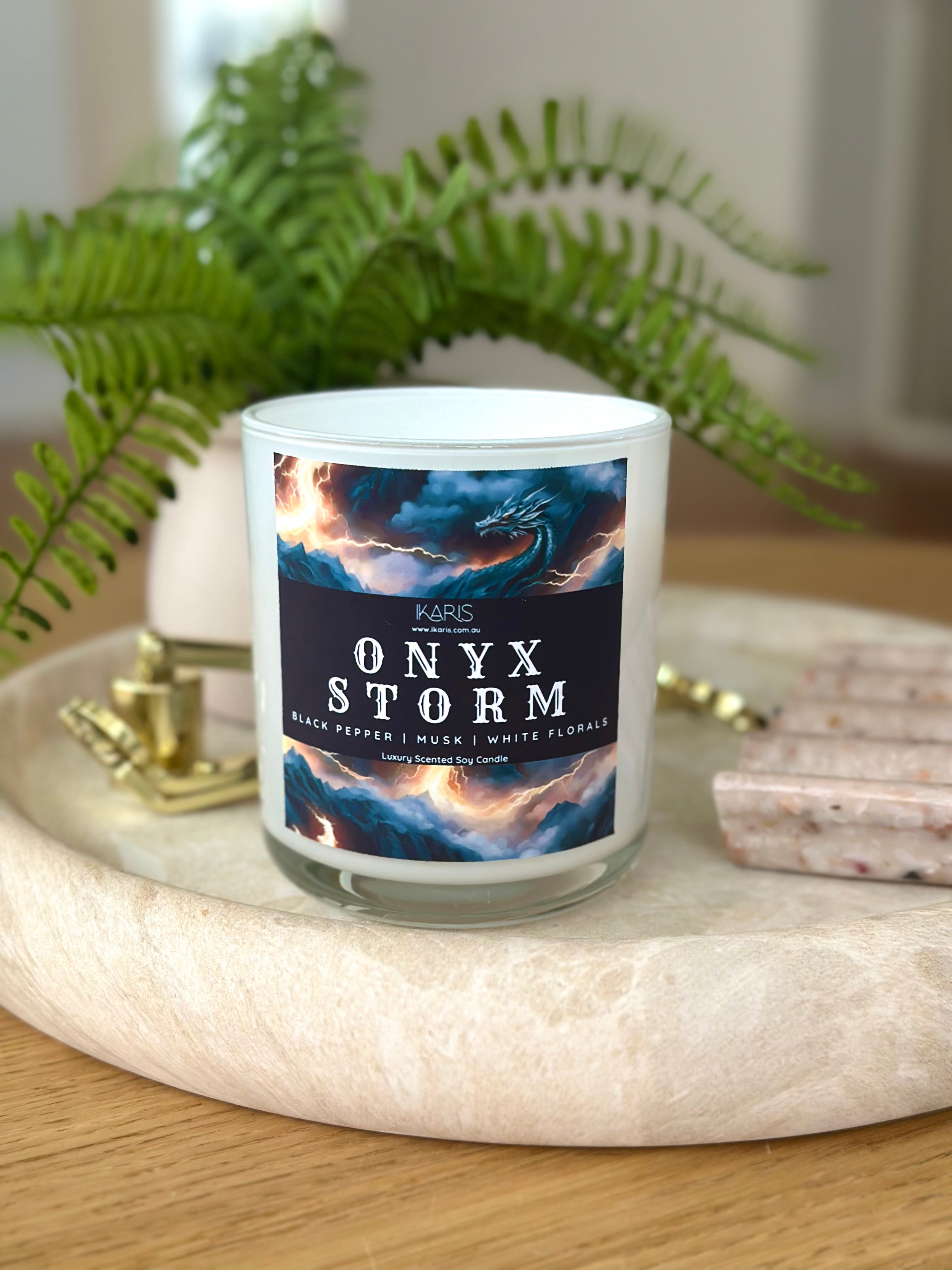 Onyx Storm Candle