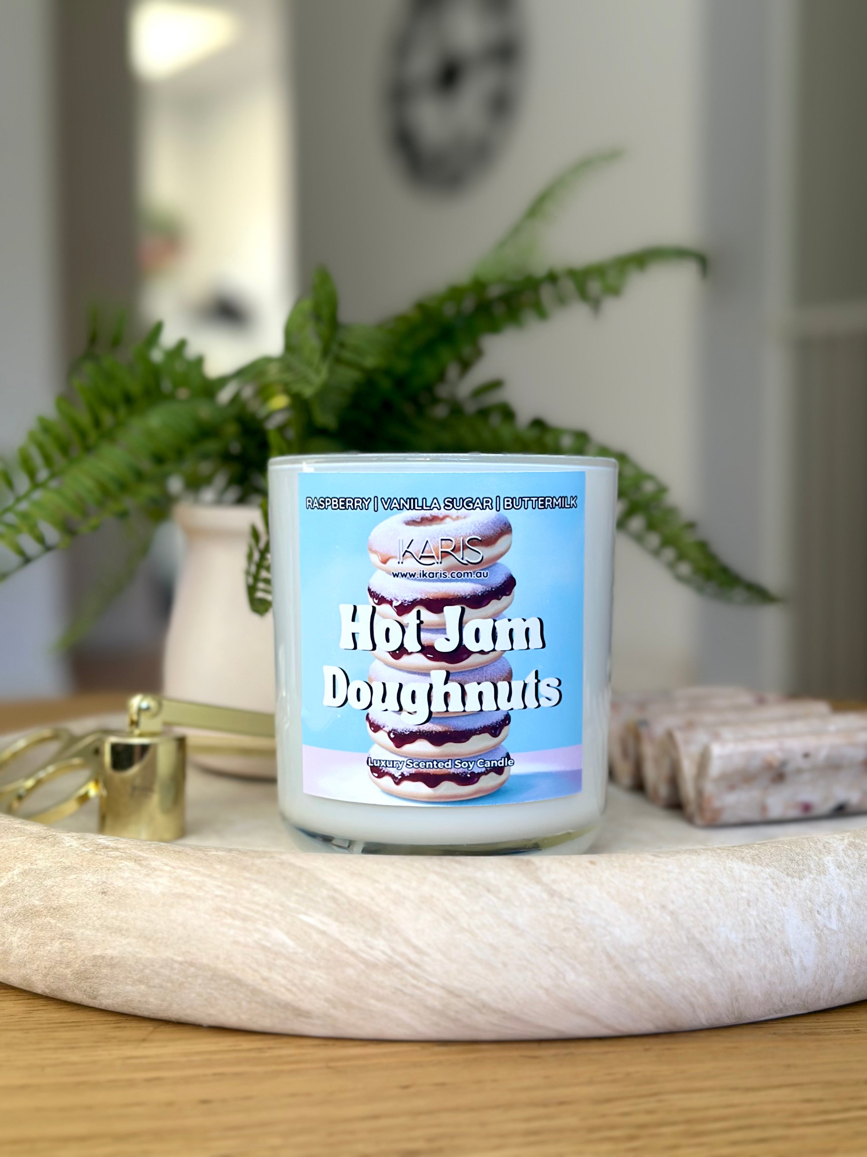 Hot Jam Doughnuts
