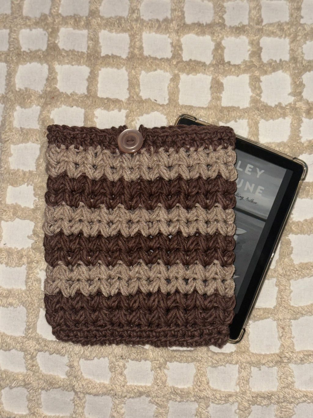 Bookshop Brew Crochet Kindle Sleeve