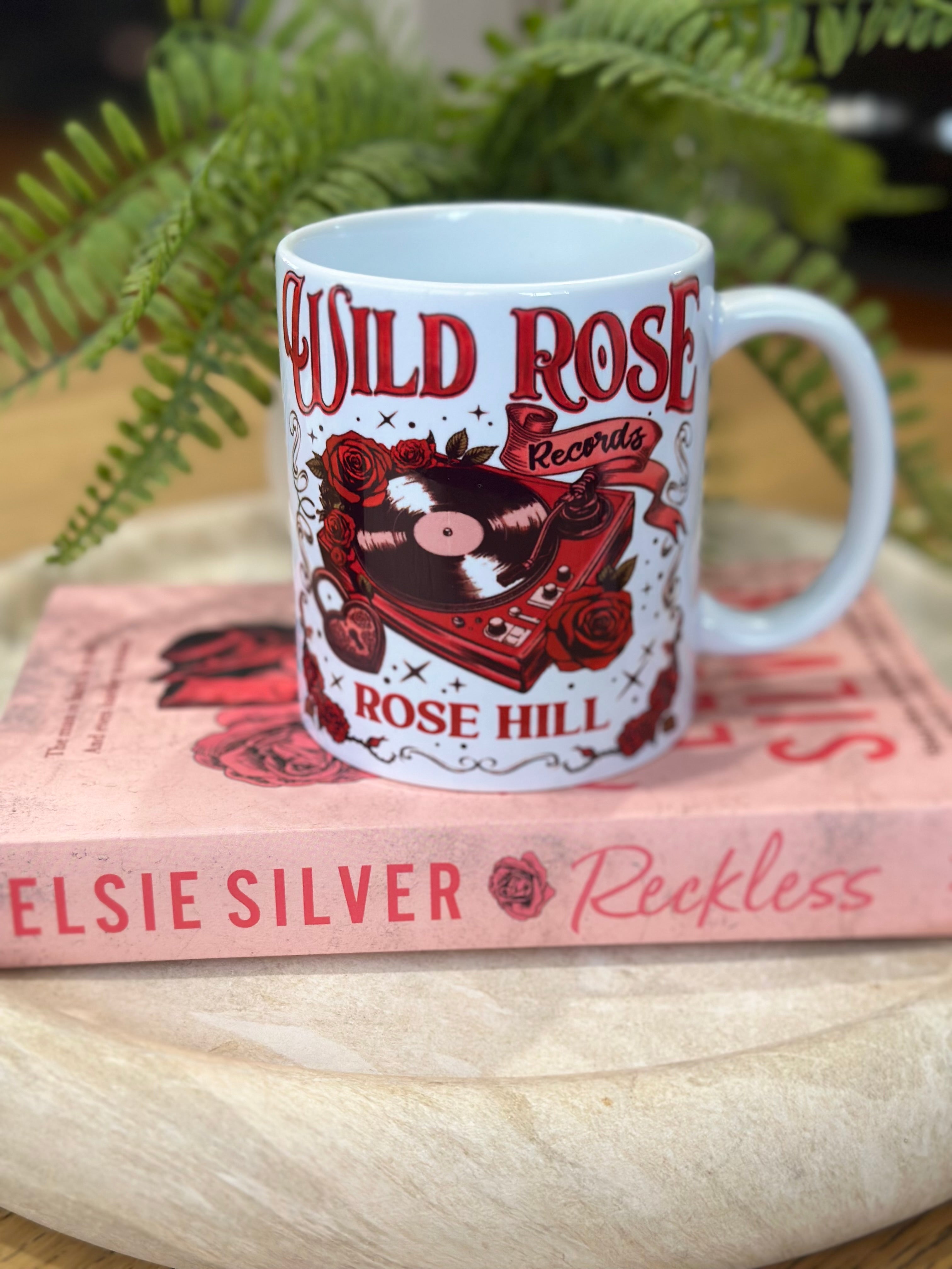 Wild Rose Records Bookish Coffee Mug
