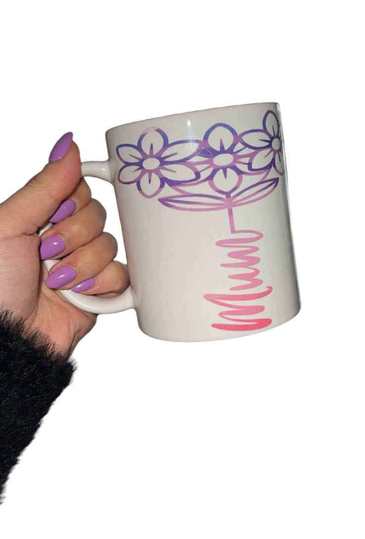 Mum Pastel Heart Coffee Mug