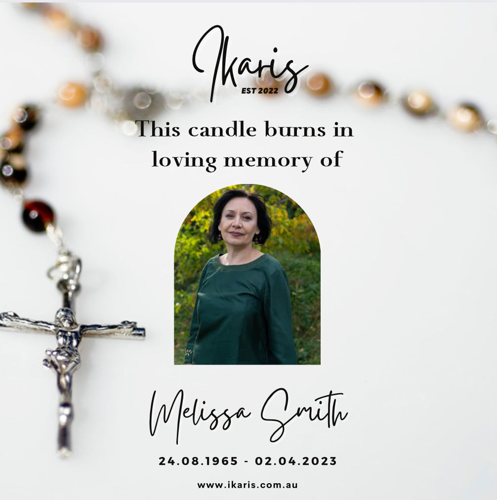 ‘In Loving Memory’ Personalised Remembrance Candle