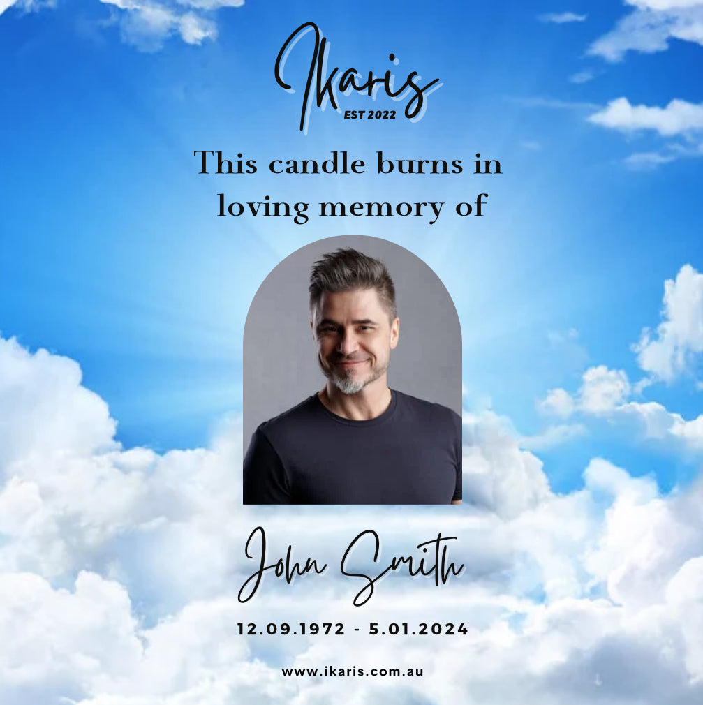 ‘In Loving Memory’ Personalised Remembrance Candle