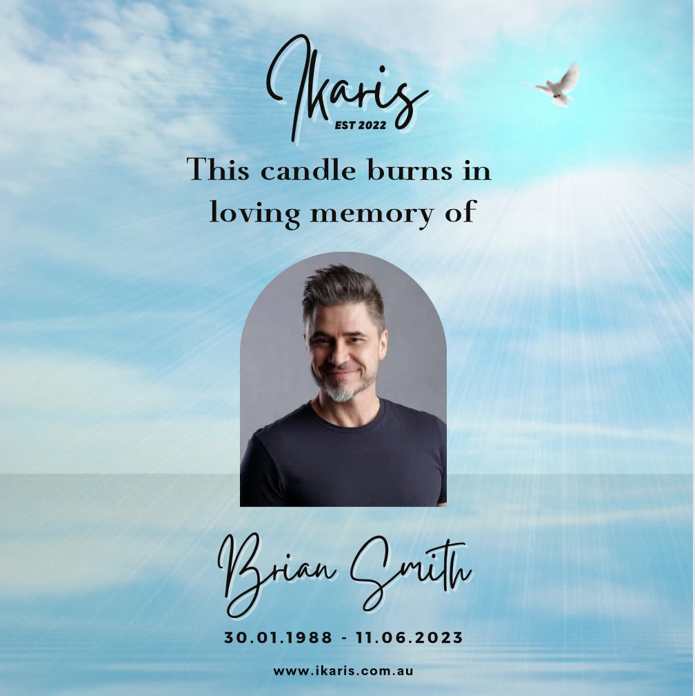 ‘In Loving Memory’ Personalised Remembrance Candle