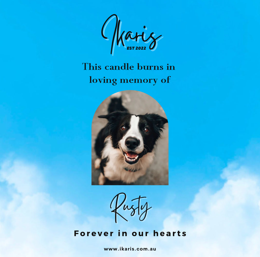 Pet Memorial Personalised Candle