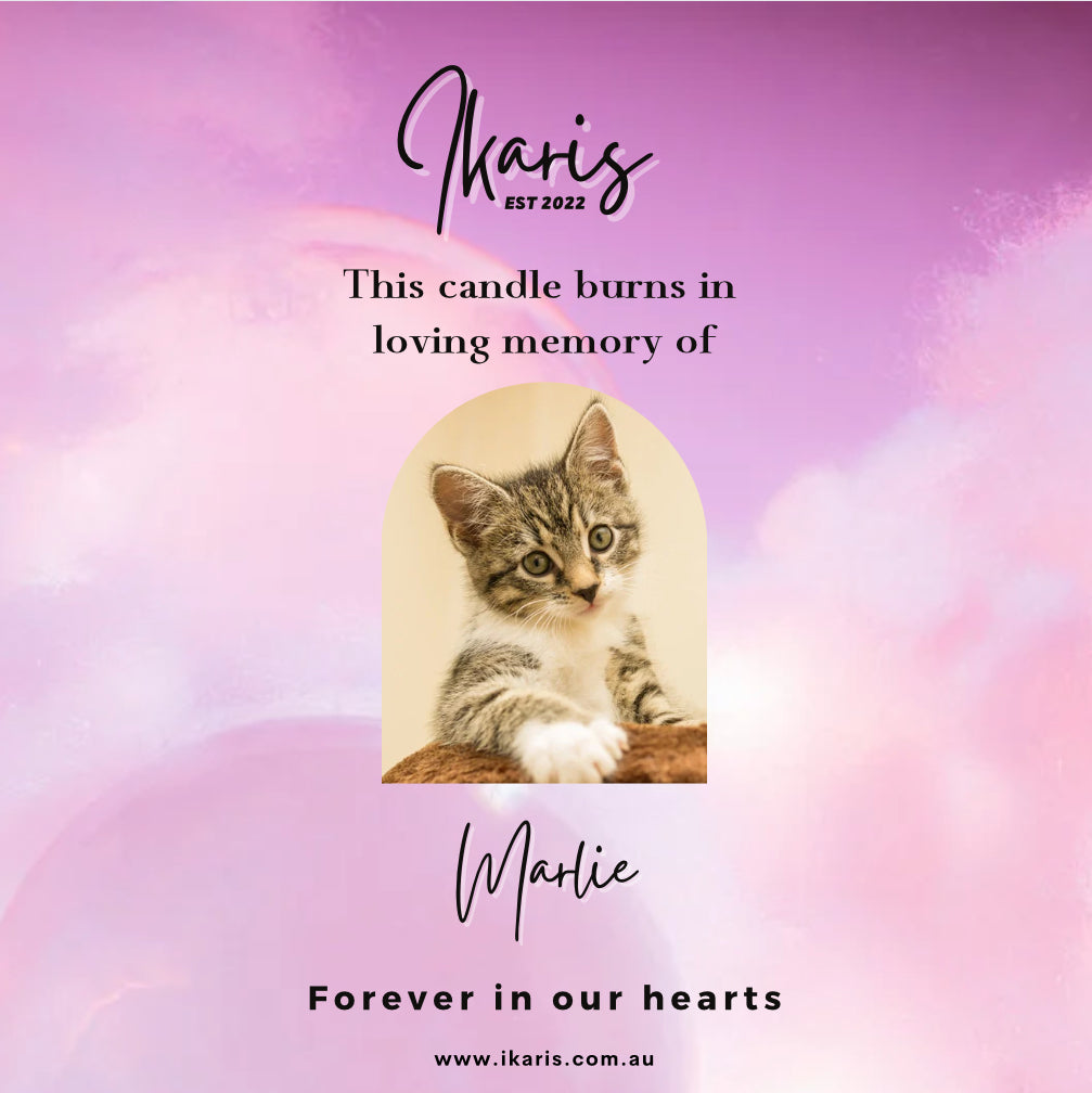 Pet Memorial Personalised Candle