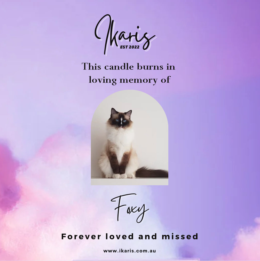 Pet Memorial Personalised Candle