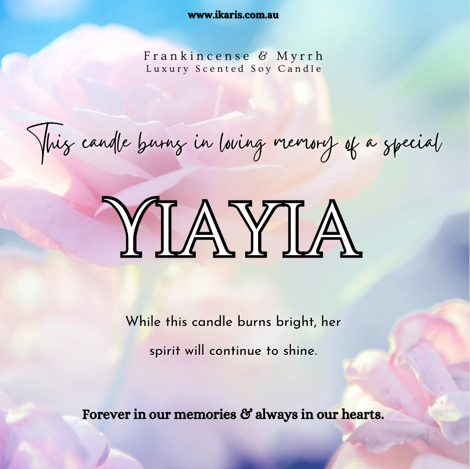 Ikaris Custom Remembrance Candle