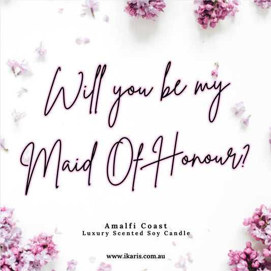 Maid Of Honour Proposal Candles