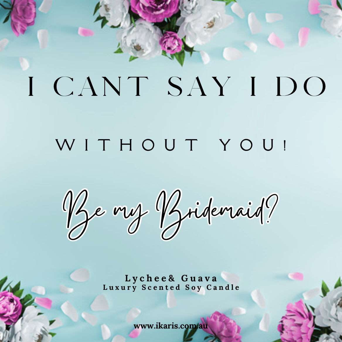 Bridal Party Proposal Candles