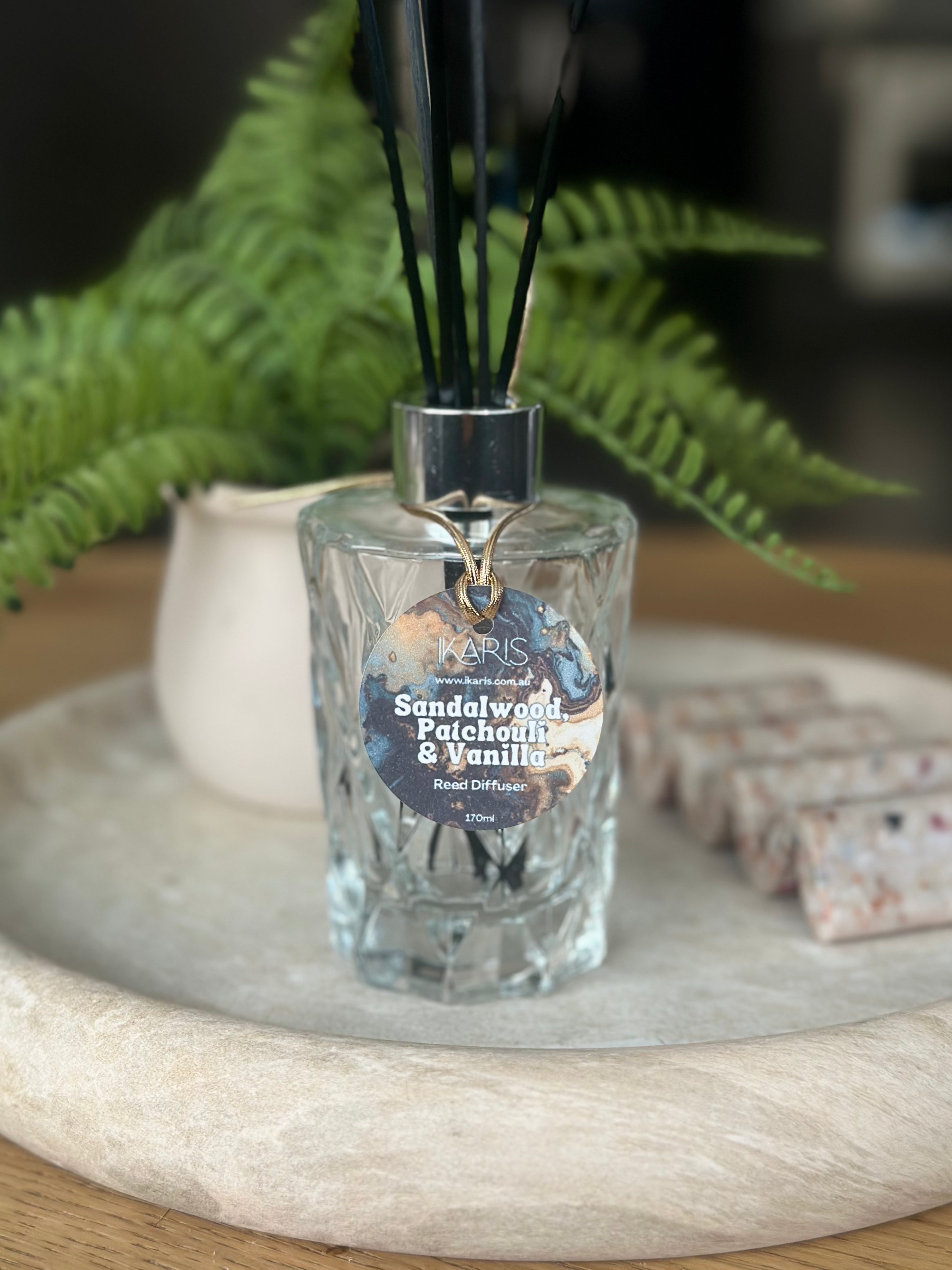 Sandalwood, Patchouli & Vanilla Reed Diffuser