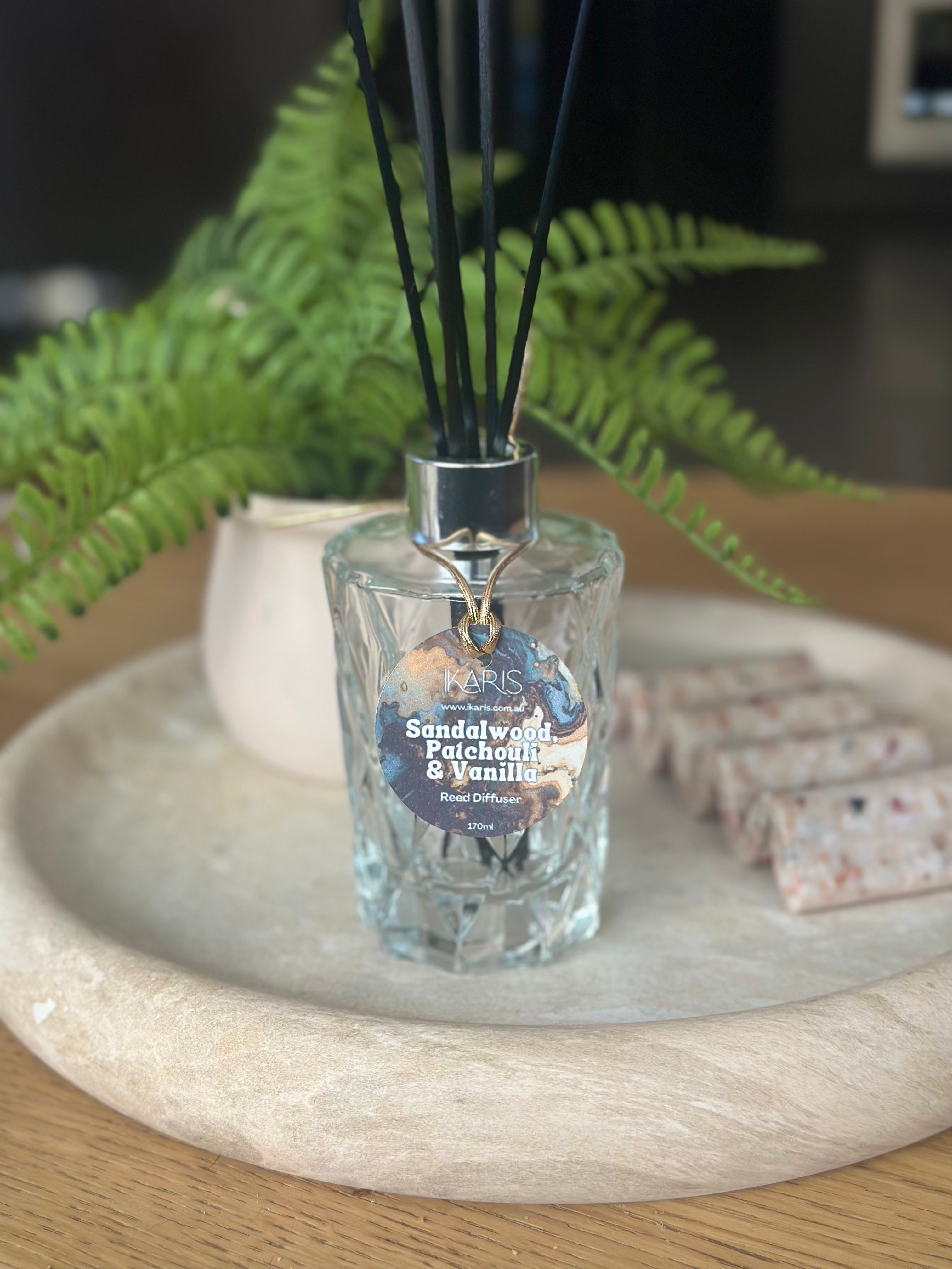 Sandalwood, Patchouli & Vanilla Reed Diffuser