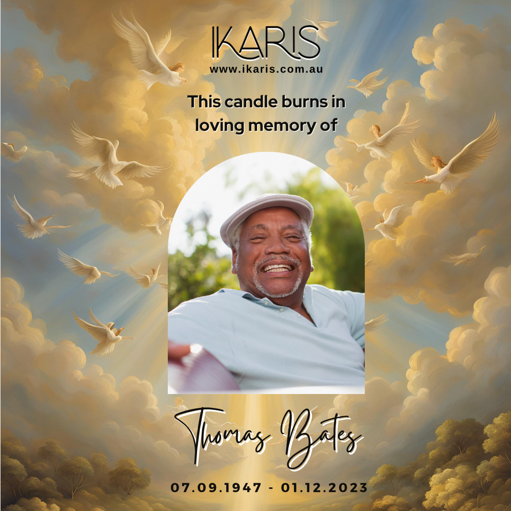 ‘In Loving Memory’ Personalised Remembrance Candle