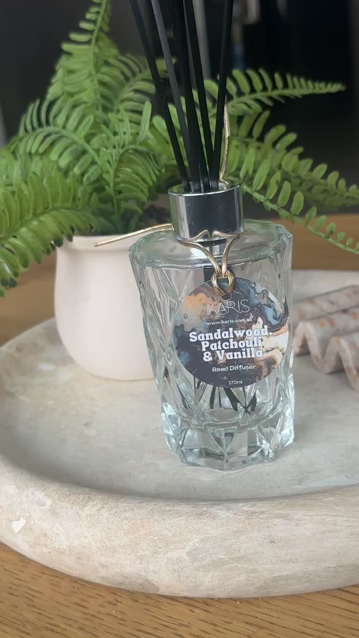 Sandalwood, Patchouli & Vanilla Reed Diffuser