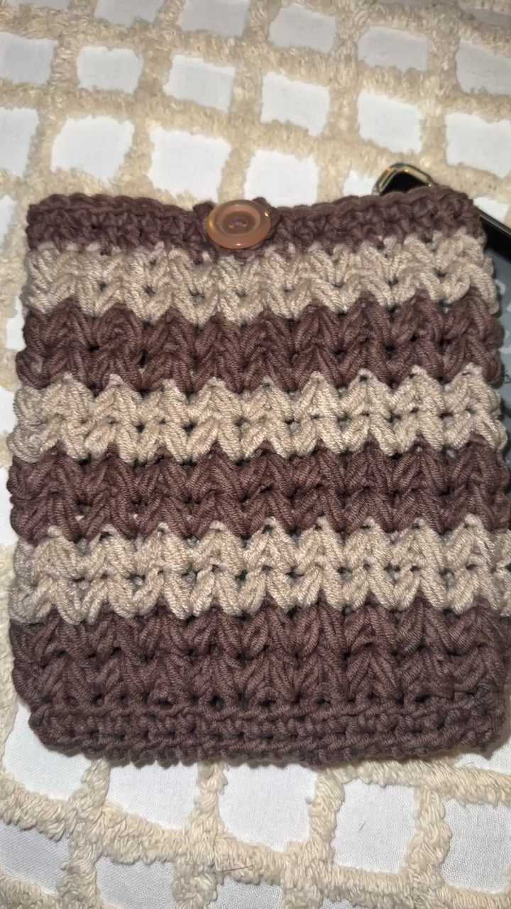 Bookshop Brew Crochet Kindle Sleeve