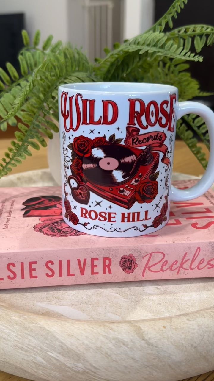 Wild Rose Records Bookish Coffee Mug