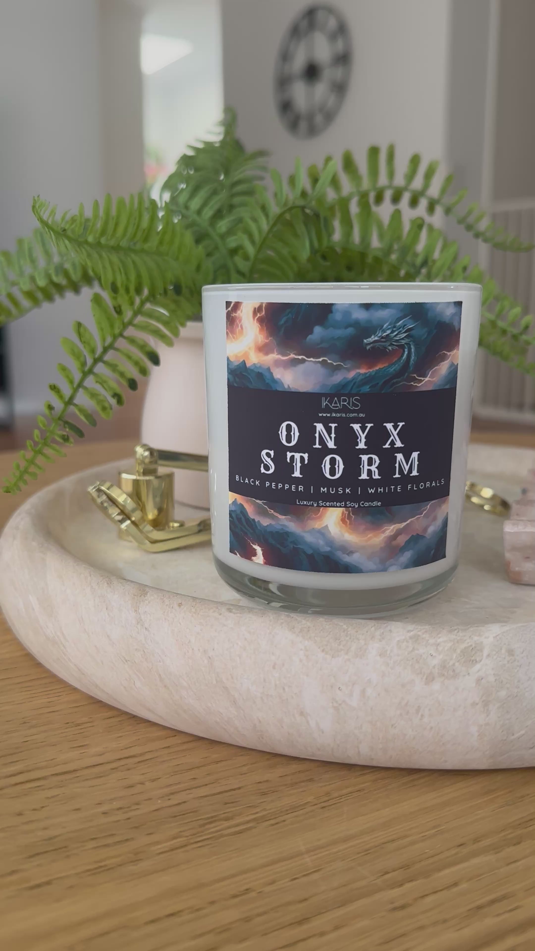 Onyx Storm Candle